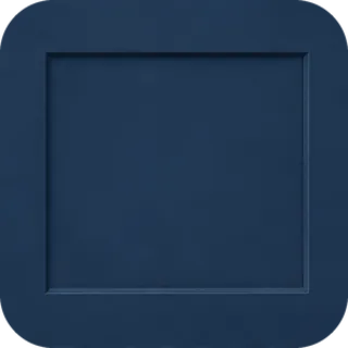 Painted Navy cabinet door finish sample